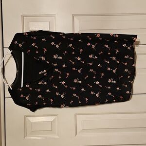 Papermoon Black Floral Blouse